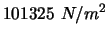 $\displaystyle 101325~N/m^2$