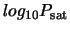 $\displaystyle log_{\rm 10}P_{\rm sat}$