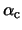 $\alpha_{\rm c}$
