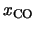 $x_{\rm CO}$