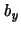 $\it {b}_{y}$