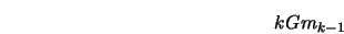  kGm_{k-1} 
