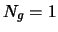 $N_g = 1$