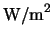 ${\rm W/m}^2$