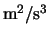 ${\rm m^2/s^3}$