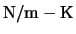 ${\rm N/m-K}$