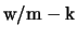 ${\rm w/m-k}$