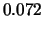 $\displaystyle 0.072$