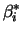 $\displaystyle \beta_i^*$