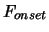 $\displaystyle F_{onset}$