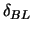 $\displaystyle \delta_{BL}$