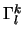$\Gamma^{k}_{l}$
