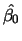 $\hat{\beta_0}$