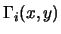 $\displaystyle \Gamma_i(x,y)$