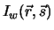 $\displaystyle I_w({\vec r}, {\vec s})$