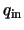 $q_{\rm in}$