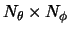 $N_\theta \times N_{\phi}$