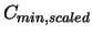 $C_{min,scaled}$