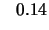 $\displaystyle \phantom{-}0.14$