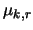 $\mu_{k,r}$