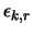$\epsilon_{k,r}$
