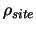 $\rho_{site}$