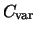 $C_{\rm var}$