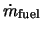 $\dot{m}_{\rm fuel}$