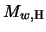 $M_{w,{\rm H}}$