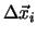 $\Delta\vec{x}_i$