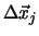 $\Delta\vec{x}_j$