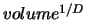 $volume^{1/D}$