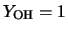 $Y_{\rm OH}=1$