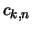 $c_{k,n}$