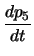 $\displaystyle \frac{d p_5}{d t}$
