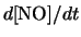 $d[{\rm NO}]/dt$