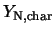 $Y_{\rm N, char}$
