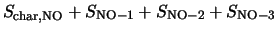 $\displaystyle S_{\rm char, NO} + S_{\rm NO-1} + S_{\rm NO-2} + S_{\rm NO-3}$