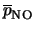 $\overline{p}_{\rm NO}$