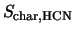 $S_{\rm char, HCN}$
