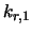 $k_{r,1}$