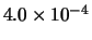 $4.0 \times 10^{-4}$