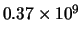 $0.37 \times 10^9$