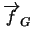 $\overrightarrow{f}_G$