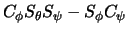 $C_\phi S_\theta S_\psi - S_\phi C_\psi$