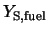 $Y_{\rm S, fuel}$
