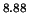 $^{8.88}$