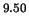 $^{9.50}$