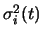 $\sigma^{2}_{i} (t)$