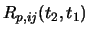 $R_{p, ij}(t_2,t_1)$